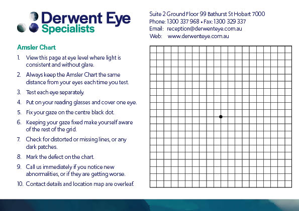 Macular Degeneration Eye Chart